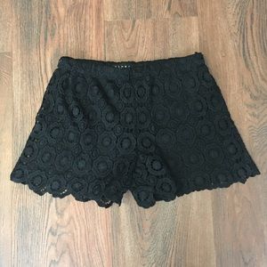 Black Lace Shorts